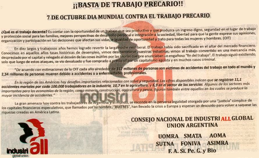 Recorte Solicitada Diario CrónicaTrabajo Precario