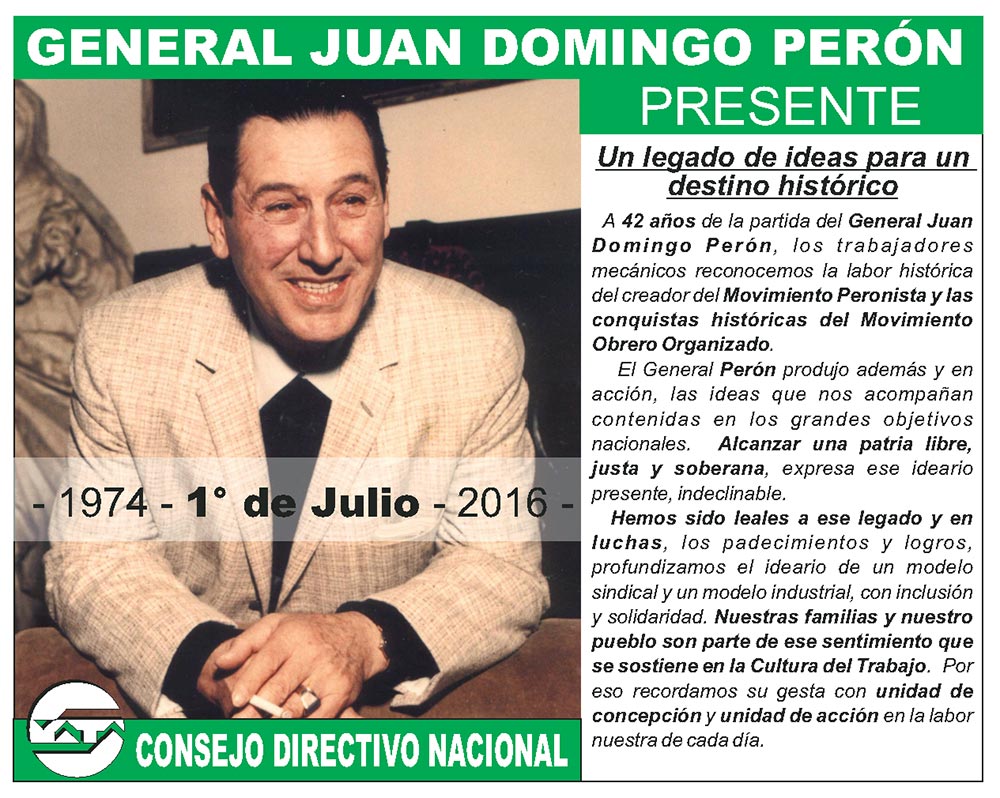 General Juan Domingo Perón - Presente